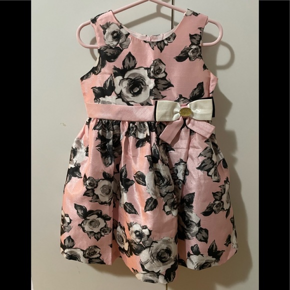 Kids Pink Floral Dress - Picture 1 of 2